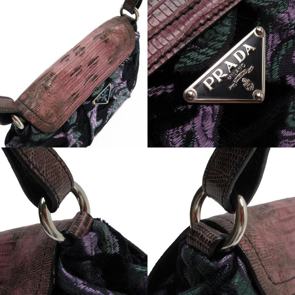 Prada handbag purple velour - Picture 3 of 4